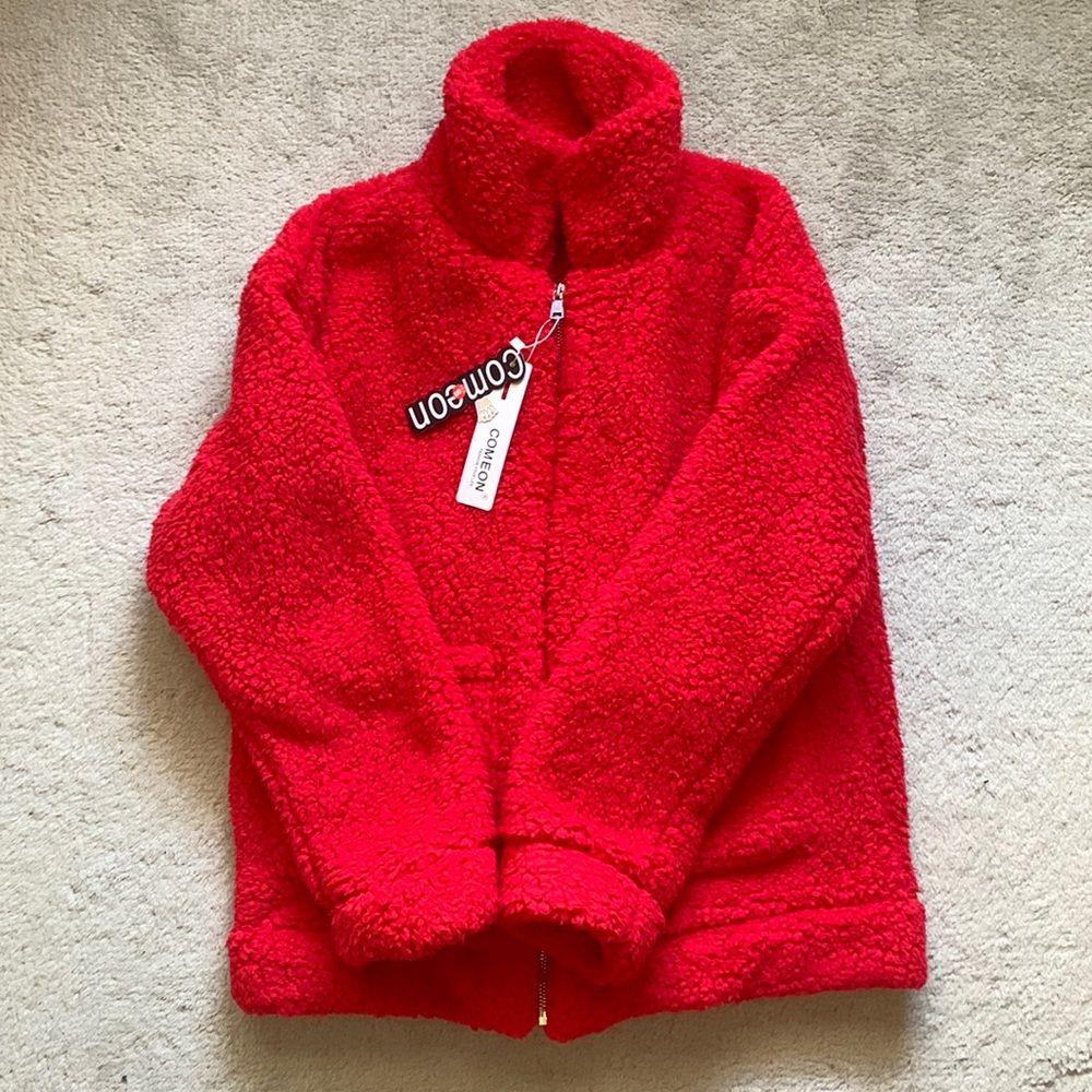Red Sherpa Jacket